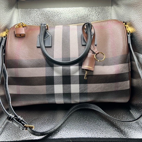 Burberry Medium Check Bowling bag - Picture 5 of 6